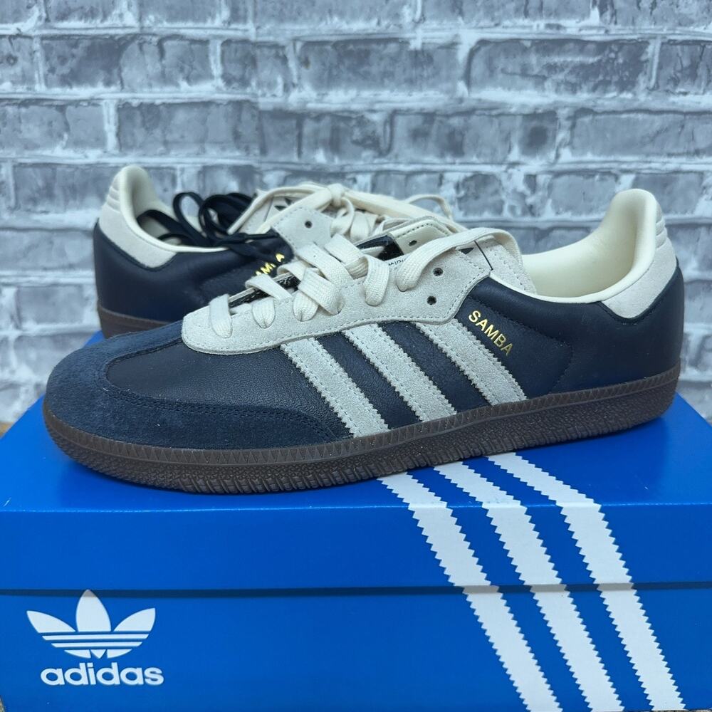 Adidas Samba OG Aurora Ink Cream White Gum JI3217 Mens Size 9 / Womens 10 New